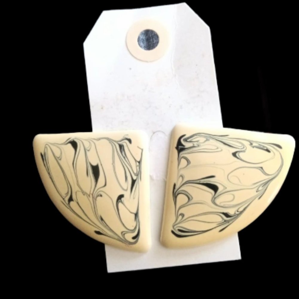 Vintage 80's Art Deco Earrings